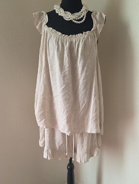 Oddi 2 Piece Linen Shorts Set